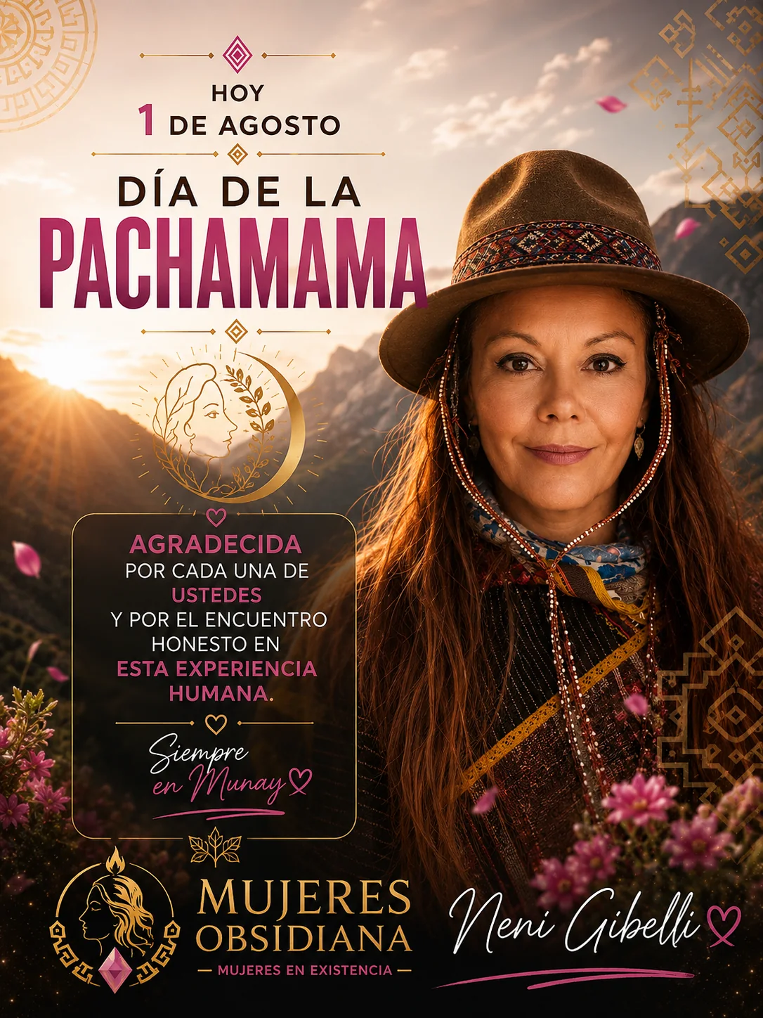 Neni Gibelli en una pieza dedicada a Pachamama